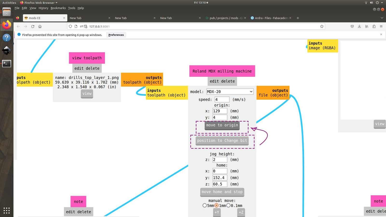 Click calculate to apply the toolpath changes